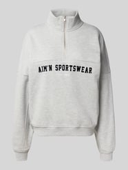 Sweatshirt mit Label-Stitching Modell 'Varsity' von AIMN - 7