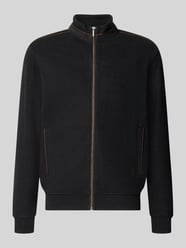 Sweatjacke mit Label-Details von bugatti - 42
