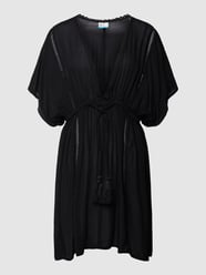 Strandkleid aus Viskose mit Lochstickerei Modell 'MONA BEACH' von ONeill Schwarz - 29