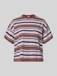 t-shirt z obniżoną linią ramion od Stefanel - 3