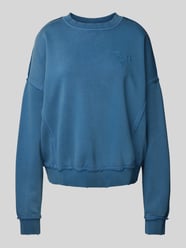 Oversized Sweatshirt mit Label-Stitching Modell 'GO' von Guess Jeans Blau - 1