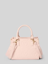 Handtasche mit Label-Strukturmuster Modell 'SAMBA' von VALENTINO BAGS Pink - 4