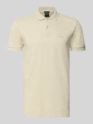 Regular Fit Poloshirt aus reiner Baumwolle Modell 'PIO 1' von BOSS Green Beige - 5