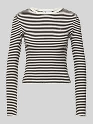 Bluzka z długim rękawem o kroju slim fit z mieszanki bawełny od Tommy Jeans - 32