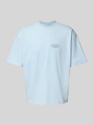 T-shirt z wyhaftowanym logo i okrągłym dekoltem od PROHIBITED - 11