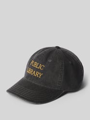 Base Cap in Denim-Optik mit Statement-Stitching von Wood Wood - 23