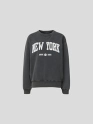 Sweatshirt mit Label-Detail von Anine Bing Schwarz - 19