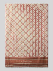Sjaal van modal met all-over logomotief van CK Calvin Klein Beige - 38