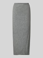 Midirock aus Woll-Mix in Strick-Optik von Oui - 36