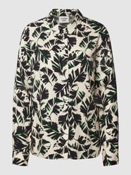 Blouse met all-over motief, model 'Dreiser leaf' van Another Label Wit - 11