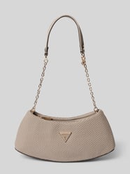 Handtas in gevlochten look, model 'PHAEDRA' van Guess Beige - 7