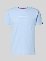 t-shirt z detalem z logo od Alpha Industries - 22