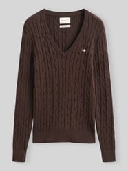 Regular Fit Pullover aus Baumwoll-Mix mit Logo-Stitching von GANT - 19