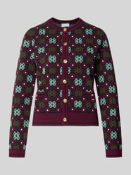 Regular Fit Strickjacke aus Viskose-Mix Modell 'FunkyCardi' von Jake*s Collection - 30