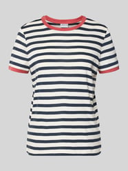 T-Shirt mit Streifenmuster und Rundhalsausschnitt von Jake*s Casual - 3