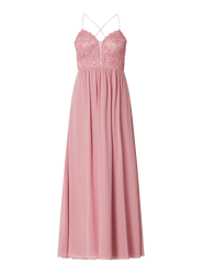 Abendkleid aus Spitze und Chiffon von Jake*s Cocktail Pink - 44