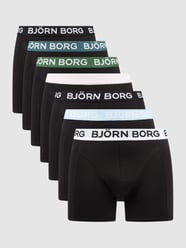 Boxershort met elastische band met logo in een set van 7 stuks, model 'ESSENTIAL' van Björn Borg Grijs / zwart - 3
