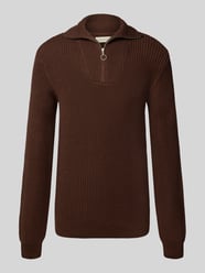 Bluza z kołnierzem i detalem z logo model ‘DENO’ od Blend - 48