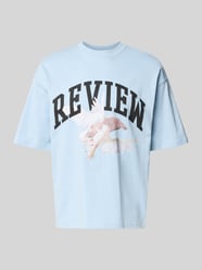 T-Shirt mit Logo- und Motiv-Print von REVIEW - 19