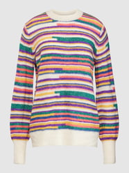 Strickpullover mit Streifenmuster Modell 'Kamara' von ICHI Beige - 45