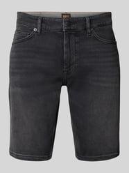 Slim Fit Jeansshorts mit Eingrifftaschen Modell 'Delaware' von BOSS Orange - 25