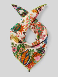 Zijden sjaal met bloemenprint model 'Nicki' van Codello - 7