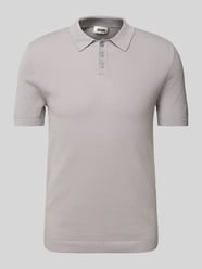 Koszulka polo o kroju slim fit z fakturowanym wzorem model ‘TRITON’ od DRYKORN - 21