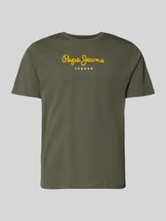 Koszulka z czystej bawełny w kroju regular fit model 'EGGO' od Pepe Jeans - 14