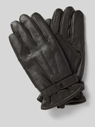 Handschuhe mit Druckknopfverschluss Modell 'Burnished' von Barbour Braun - 4