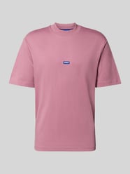 Regular fit T-shirt van puur katoen, model 'NIEROS' van Hugo Blue Fuchsia - 26