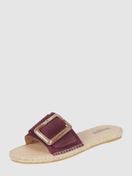 Pantolette aus Veloursleder Modell 'Belfort' von Espadrij Rot - 15
