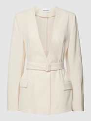 Blazer met klepzakken, model 'STRUCTURE TWILL' van Calvin Klein Womenswear Wit - 33