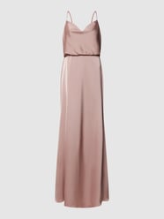 Abendkleid mit Wasserfall-Ausschnitt von Laona Pink - 45