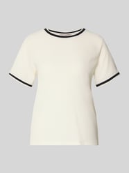 Bluzka z krótkim rękawem w kroju regular fit z okrągłym dekoltem od Christian Berg Woman Selection - 20