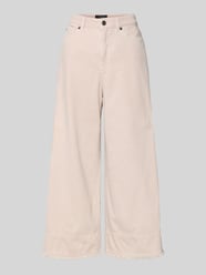 Jeansy o kroju wide fit z lyocell w 5 kieszeni od Marc Cain Fuksjowy - 6