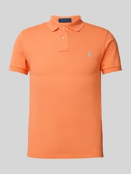 Poloshirt mit Label-Stitching von Polo Ralph Lauren Orange - 37