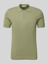 Slim Fit Poloshirt mit Strukturmuster Modell 'TRITON' von Drykorn Beige - 19