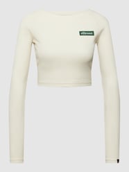 Cropped Longsleeve mit Label-Patch Modell 'LINNY' von Ellesse Weiß - 25