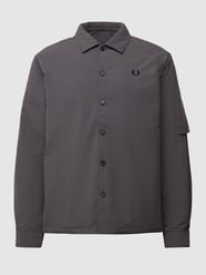Jacke mit Logo-Stitching von Fred Perry Grau - 10