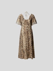 Midikleid mit Animal-Print von Victoria Beckham Braun - 23
