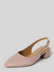 Slingbacks aus echtem Veloursleder von Tamaris Beige - 19