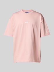T-Shirt mit Label-Print Modell 'Nalono' von HUGO Blue Pink - 45