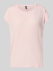 T-shirt w kroju relaxed fit z mieszanki lyocellu Model 'AVA' od VERO MODA Fuksjowy - 11