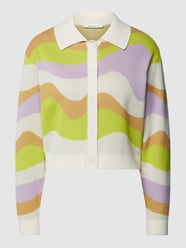 Cardigan met all-over motief, model 'JAQUARD' van Tom Tailor Denim Beige - 7