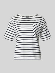 t-shirt z brustaszą i okrągłym dekoltem od monari - 44
