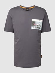 Relaxed Fit T-Shirt mit Motiv-Print von BOSS Orange Grau - 32