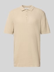 Regular Fit Poloshirt mit Strukturmuster Modell 'Karl' von Casual Friday Beige - 12