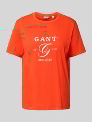 T-shirt met labelprint van Gant - 18