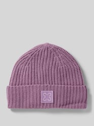 Czapka beanie z szerokim brzegiem od Codello Fioletowy - 34