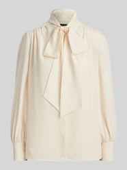 Regular Fit Langarmbluse mit Schluppenkragen von Lauren Ralph Lauren Beige - 39